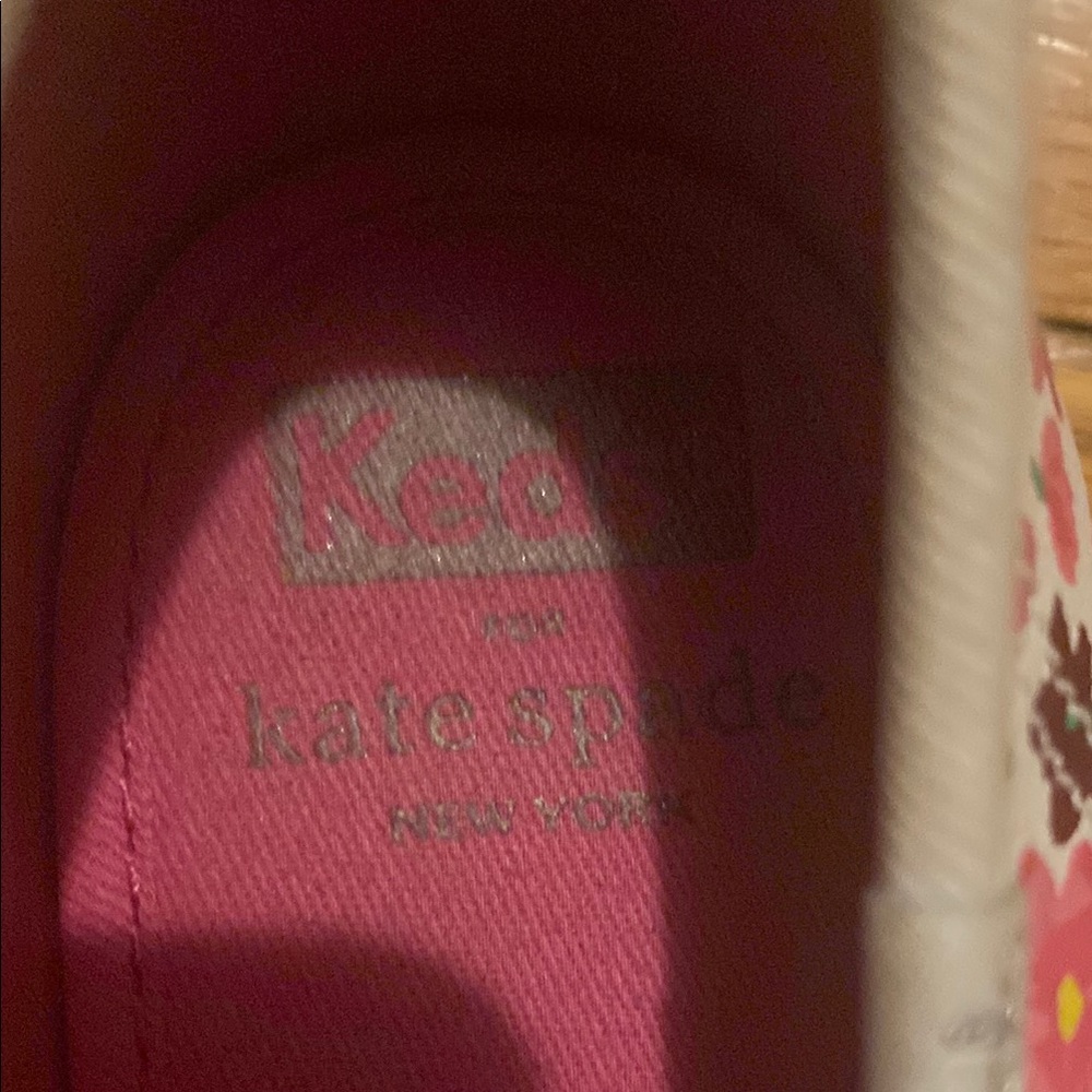 Kate Spade Keds Floral Canvas Sneakers Woman 8.5 - Picture 3 of 3